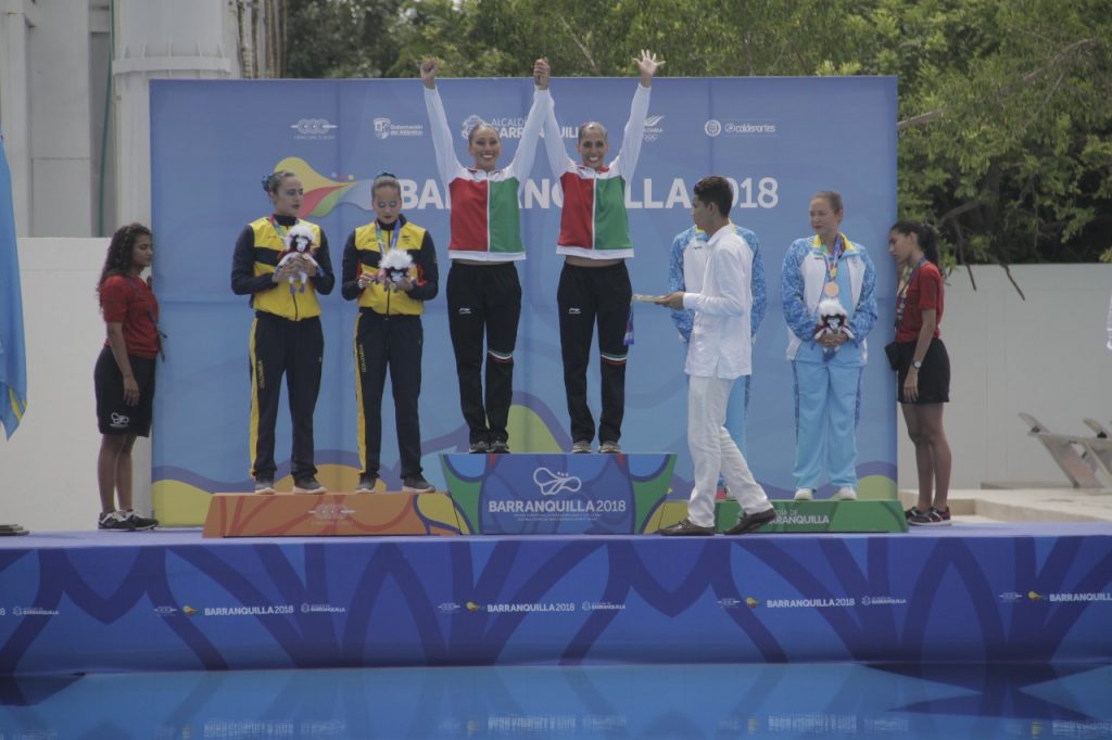 Mónica y Estefanía dan a Colombia sexta medalla de plata en la Natación Artística