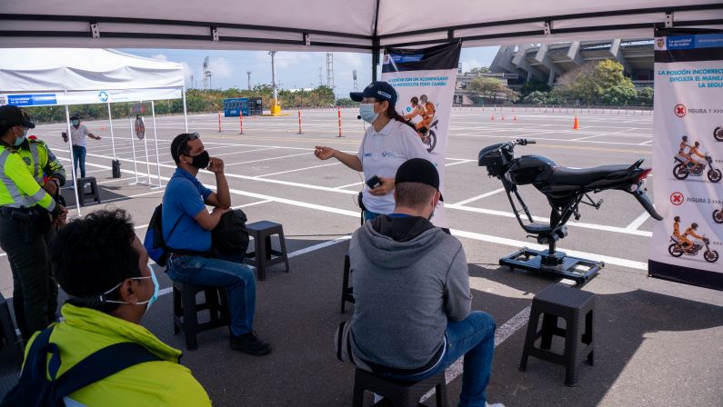 Ruta nacional por la seguridad vial llegó a Barranquilla.