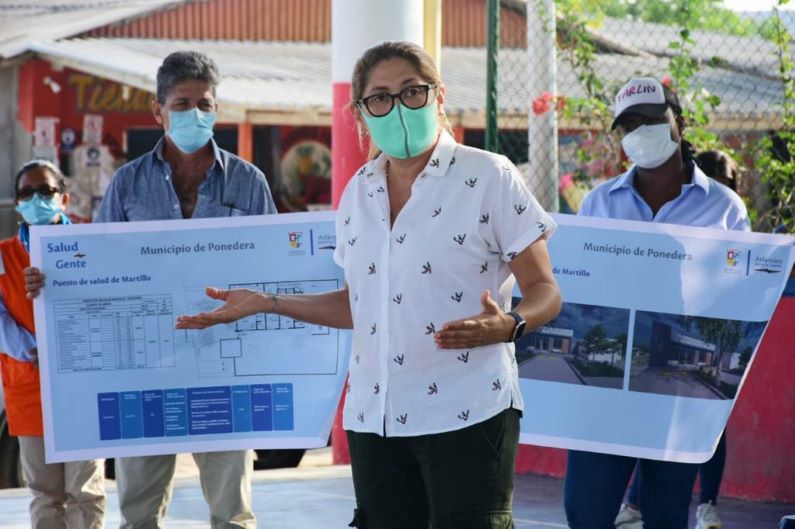 Ponedera tendrá nuevos puestos de salud. La Secretaria de Salud del Atlántico, alma Solano, socializa los dos proyectos de salud en el municipio atlanticense.