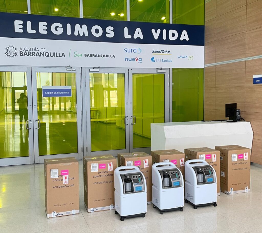 Fundación Gases del Caribe dona 15 concentradores de oxígeno para los barranquilleros