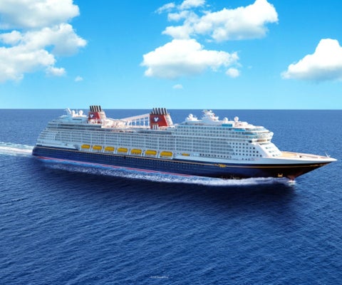 En 2022 zarpará el primer crucero Disney Wish impulsado por gas natural licuado.
Foto: Disney Wish