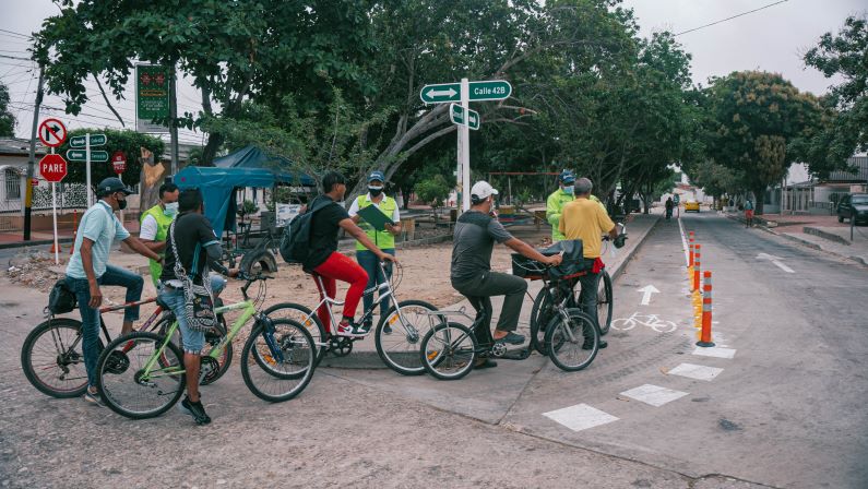 6 kilómetros nuevos de ciclorrutas conectarán a Barranquilla. Las nuevas ciclorutas se desarrollan en el barrio San José, localidad Suroriente