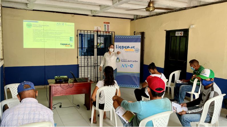 Lanzan proyecto "Hagamos Región" en Tasajera.  En alianza, la Fundación Gases del Caribe y Air-e, le apuestan
a los emprendedores de Tasajera, Atlántico