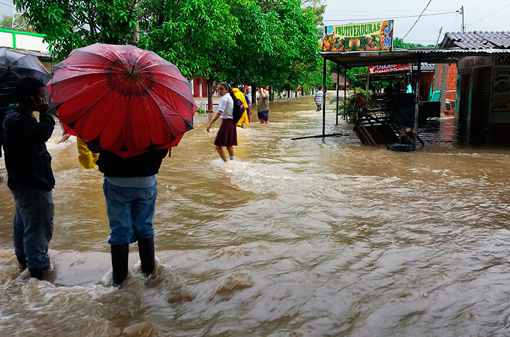 Abundantes lluvias durante el fin de 2021 en Colombia.