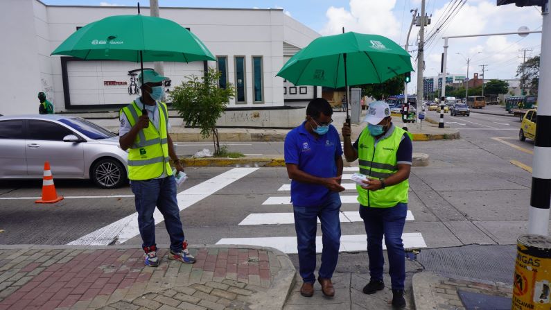 Secretaría de Tránsito y Seguridad Vial inició campaña educativa y activación para peatones en puntos de mayor accidentalidad