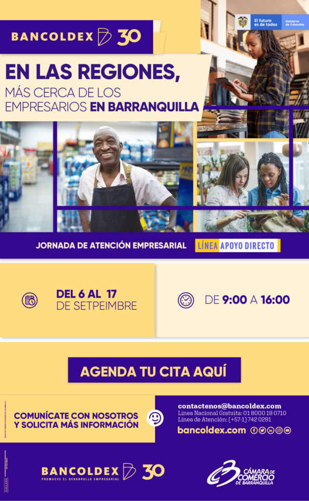 Bancóldex en las regiones llega a Barranquilla