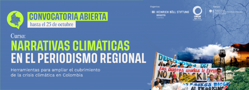 Oportunidad de capacitación sobre "Narrativas Climáticas en el Periodismo Regional" 