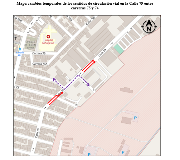 Lunes 14 de marzo: cambia el sentido vial en la calle 79 en Barranquilla.
Este cambio vial regirá sólo en el horario de 07:00 a.m. a 09:00 a.m. y 05:00 p.m. a 07:00 p.m.
La medida finaliza el 30 de marzo