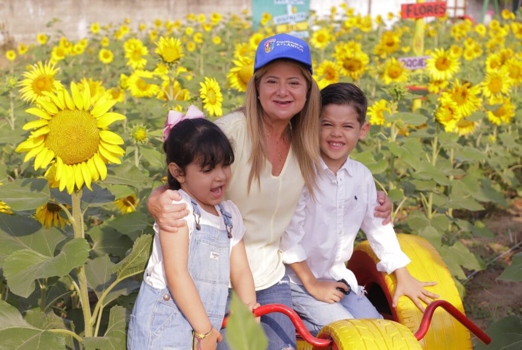 "Mar de girasoles" en Puerto Colombia. Gobernadora del Atlántico, Elsa Noguera, impulsa la Ruta del Girasol, para impulsar el turismo de naturaleza y la economía en los municipios del Departamento, desde 2021