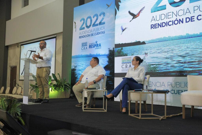 Descontaminación de Mallorquín: destacable en Rendición de Cuentas 2022 de la C.R.A. Director de la Corporación Autónoma Regional del Atlántico, en la audiencia pública realizada en Barranquilla.