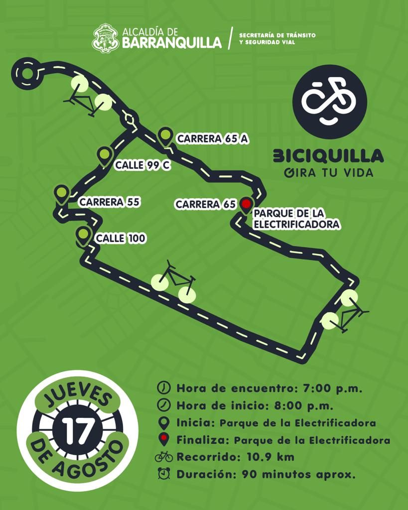 Vuelve Biciquilla este jueves 17 de agosto